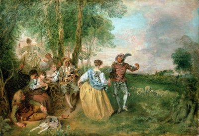 Die Hirten von Jean Antoine Watteau